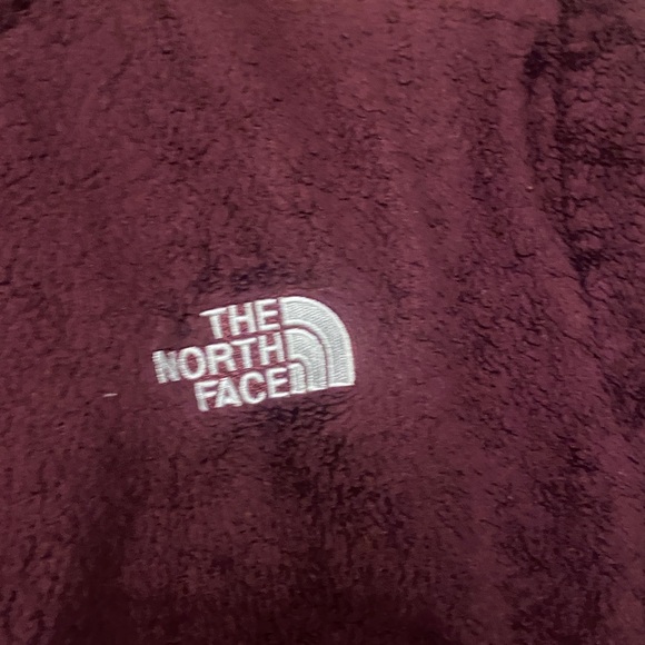 The North Face Maroon Fleece Jacket women large - Picture 3 of 7